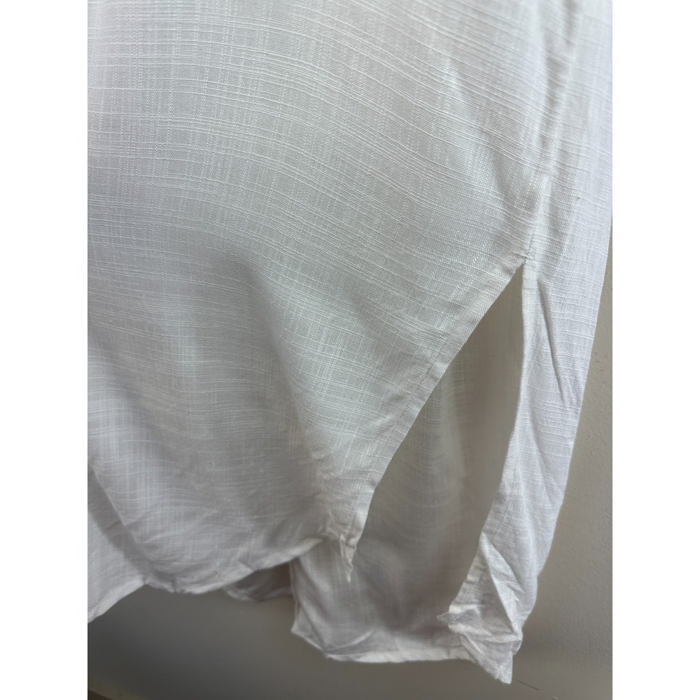 L*SPACE Barcelona Dress White Shirt Dress Coverup Button Up Pocket XS/S *No Belt - Picture 9 of 10
